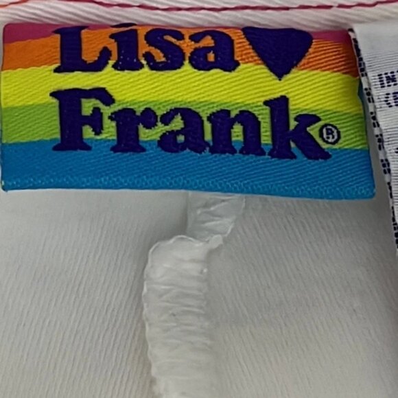 Lisa Frank Vintage Embroidered White Denim Skort/Skirt - Size 7 - Picture 8 of 14